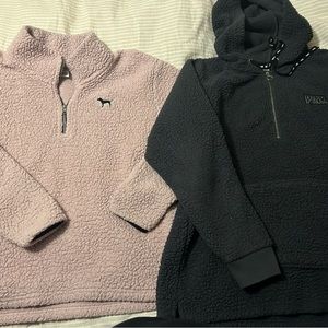2 Victoria pink size large Sherpas.  $10/piece.